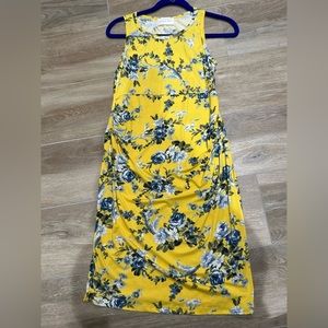 French Grey Maternity Dress